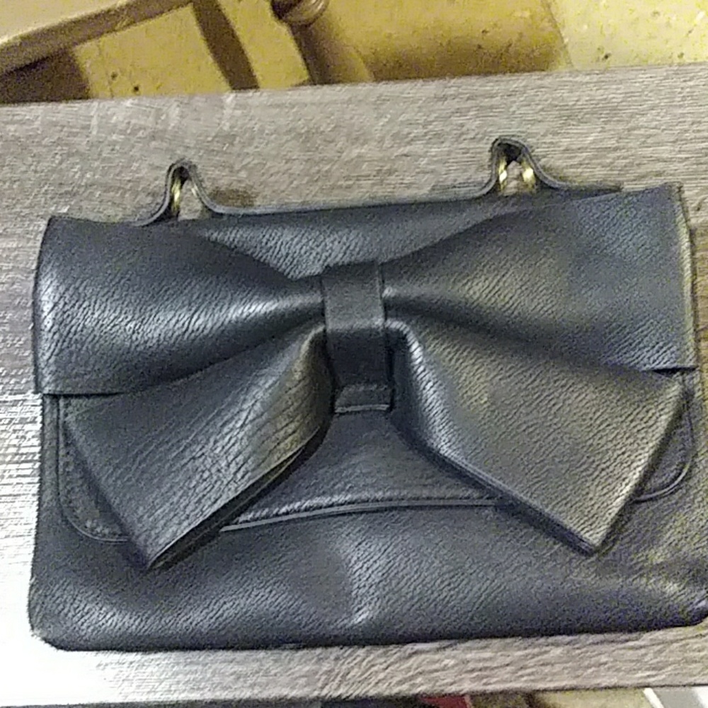 Charming Charlie Leather multi compartment crossbo
